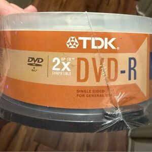 TDK dvd-r 20 pack blank DVDs - new